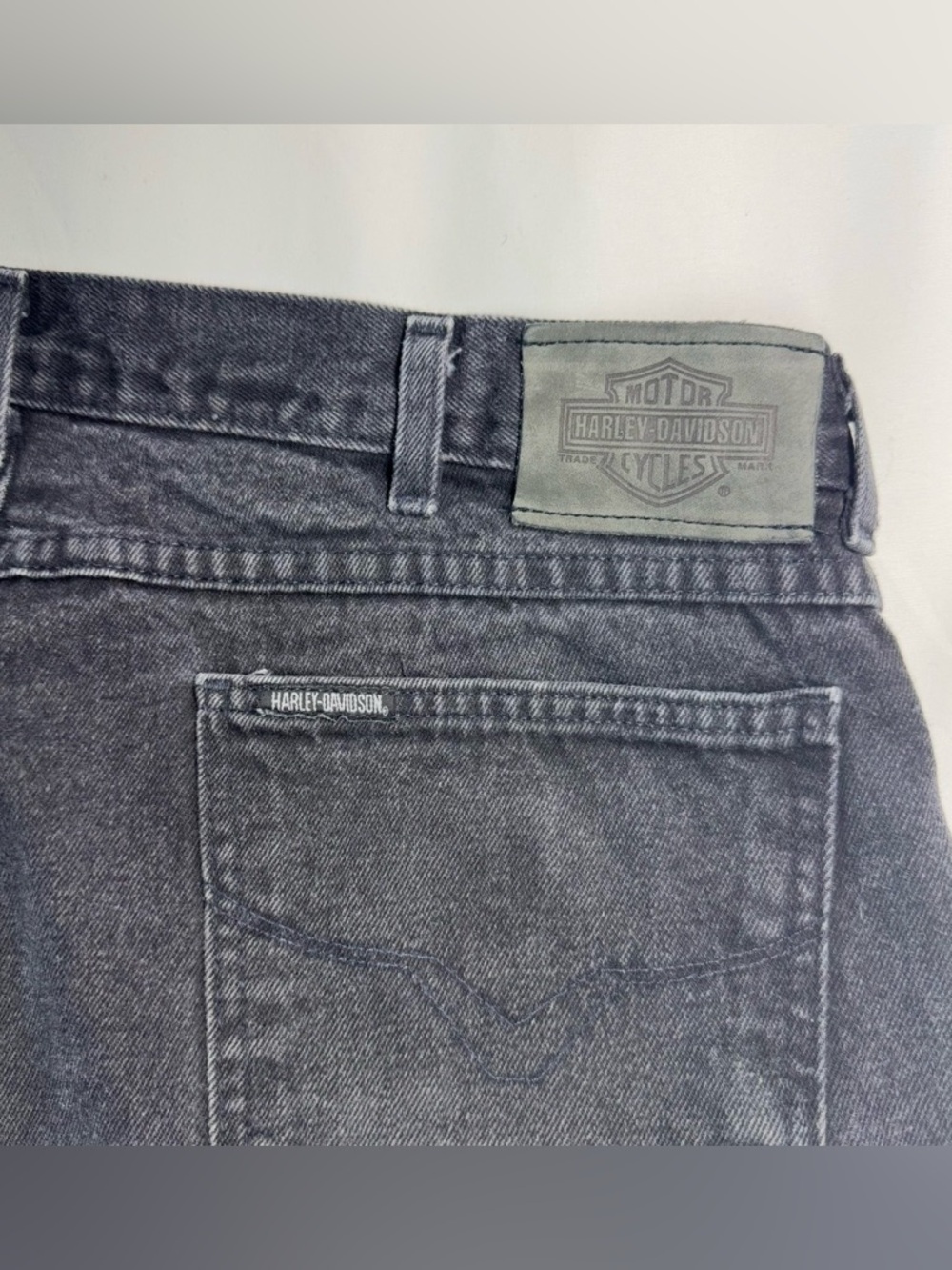 Harley Davidson Black Gray Wash Traditional Fit Jeans Men’s 40x32